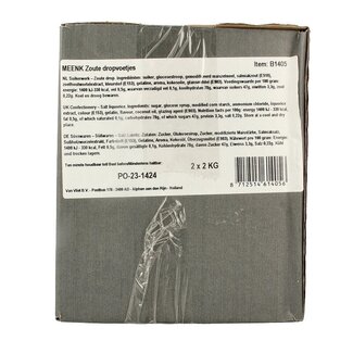 Meenk Meenk Réglisse salée en forme de pieds 4 kg