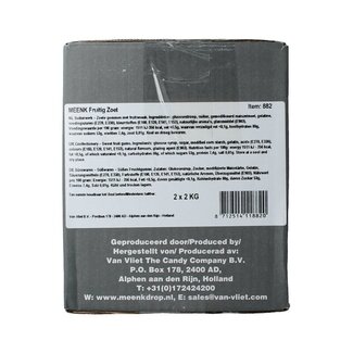 Meenk Winegums fruités et sucrés Meenk 4 kg