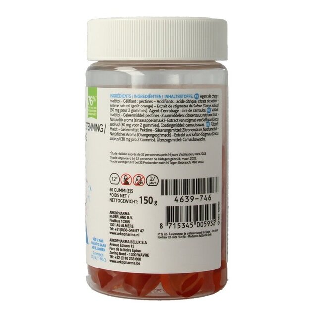 Arkogummies Saffraan  60 Gummies