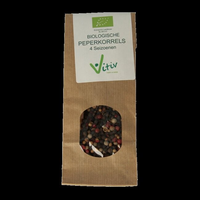 Vitiv Peperkorrels 4 seizoenen bio 40 Gram