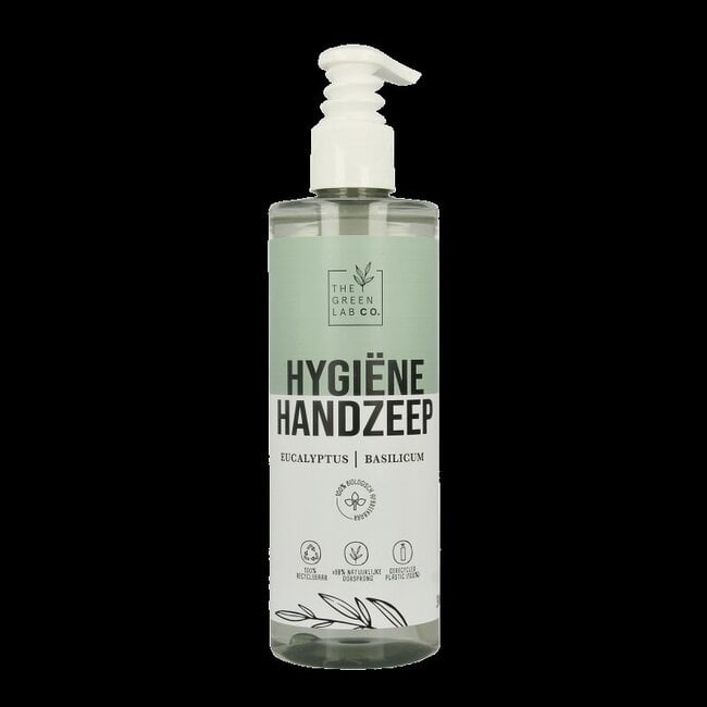 Handzeep vloeibaar eucalyptus & basilicum met pomp 300 Milliliter