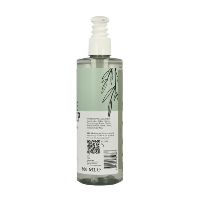 The Green Lab Co Handzeep vloeibaar eucalyptus & basilicum met pomp 300 Milliliter
