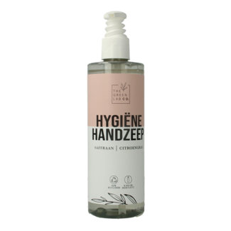 The Green Lab Co Handzeep vloeibaar saffraan & citroen met pomp 300 Milliliter