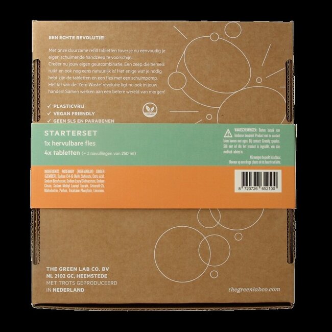 The Green Lab Co Handzeep premium starterset rozemarijn & gember 1 Set