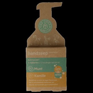 The Green Lab Co Kit de recharge savon pour les mains The Green Lab Co menthe & camomille 4 pièces