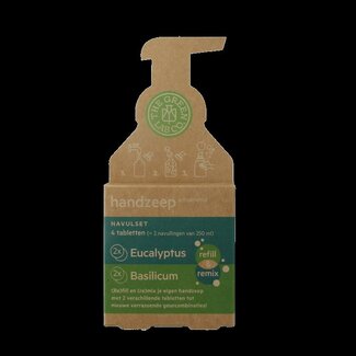 The Green Lab Co The Green Lab Co Kit de recharge savon mains eucalyptus et basilic 4 pièces