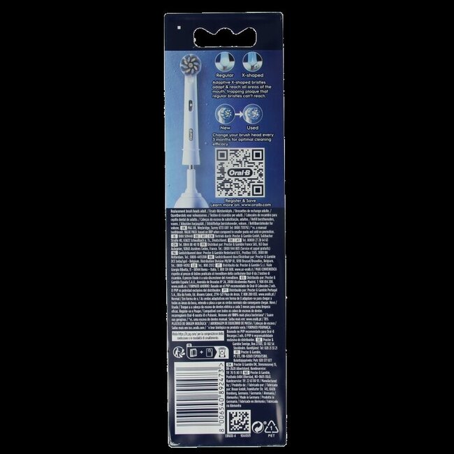 Oral B Opzetborstel sensitive clean 4 Stuks