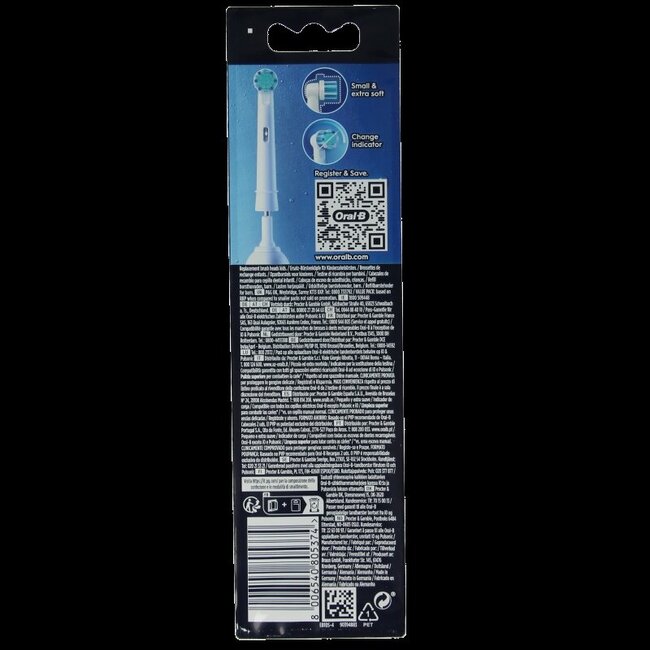 Oral B Opzetborstel kids spiderman 4 Stuks