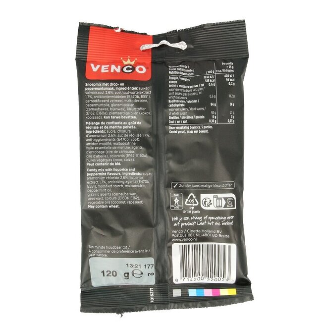 Venco Mintnopjes 120 Gram