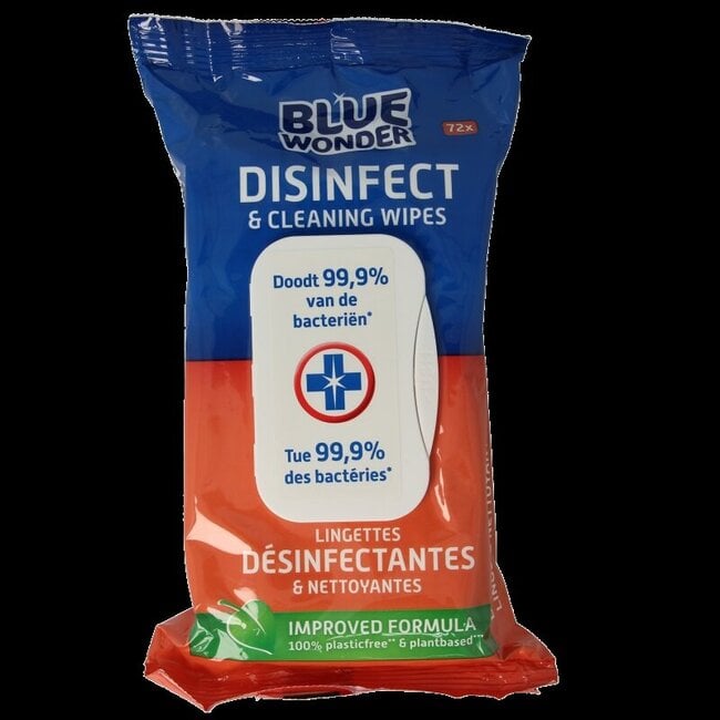 Desinfect & cleaning wipes 72 Stuks