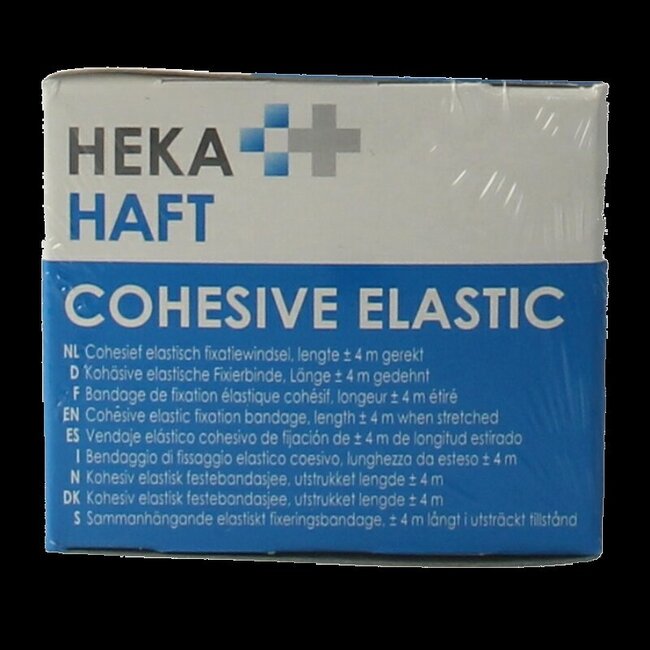 Bande cohésive Hekahaft 4 m x 4 cm, 5 rouleaux