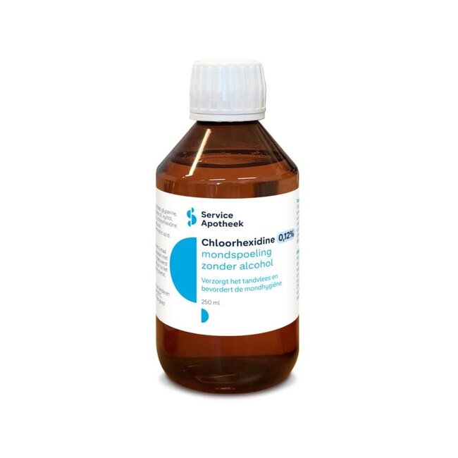Service Apotheek Chloorhexidine 0,12% mondspoeling zonder alcohol 250 Milliliter