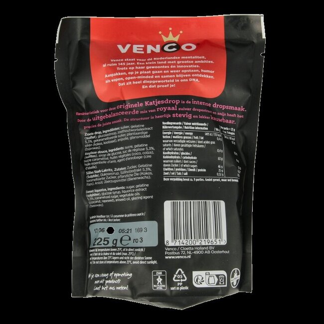 Venco Katjesdrop 225 g