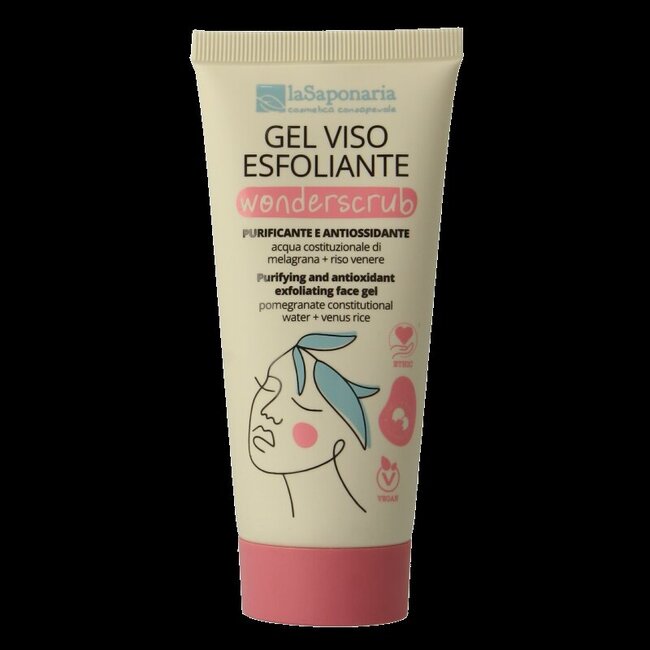 La Saponaria Wonderscrub exfoliating face gel 100 Milliliter