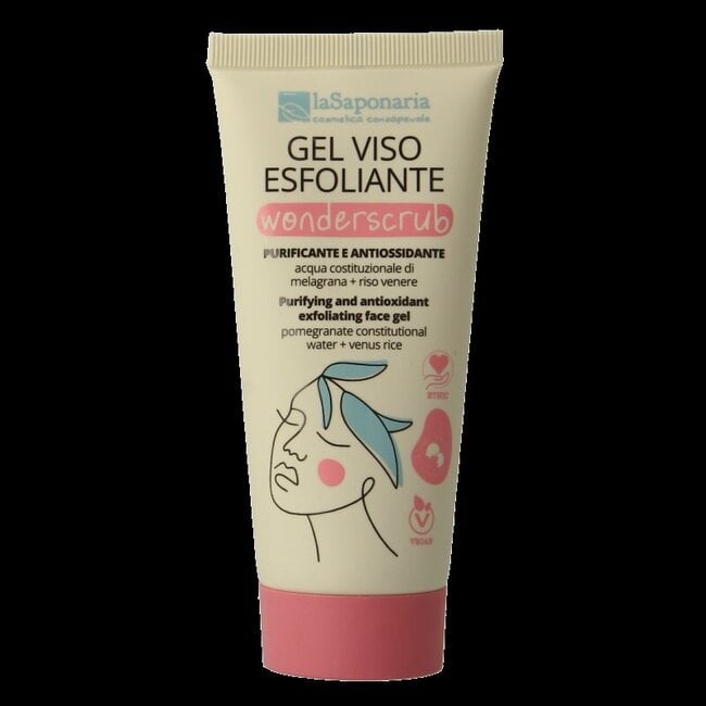Wonderscrub exfoliating face gel 100 Milliliter
