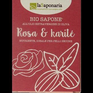 La Saponaria Savon bio rose et beurre de karité La Saponaria 100 g