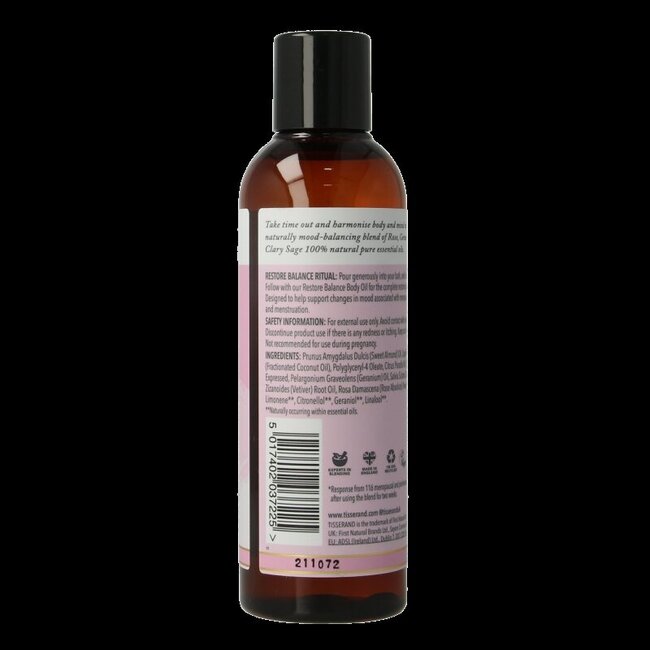 Tisserand Bath oil restore balance 200 Milliliter