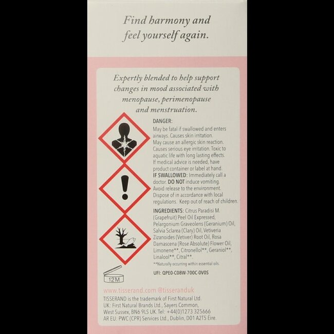 Tisserand Diffuser oil restore balance 9 Milliliter