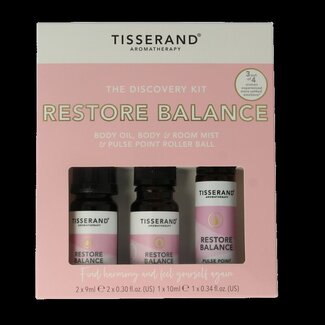 Tisserand Kit de découverte Tisserand Restore Balance 1 set