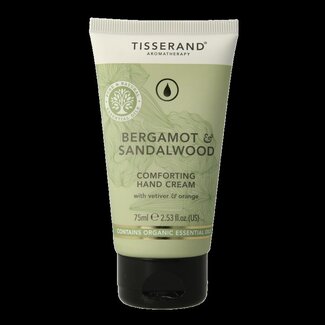 Tisserand Crème pour les mains Tisserand bergamote et bois de santal 75 ml