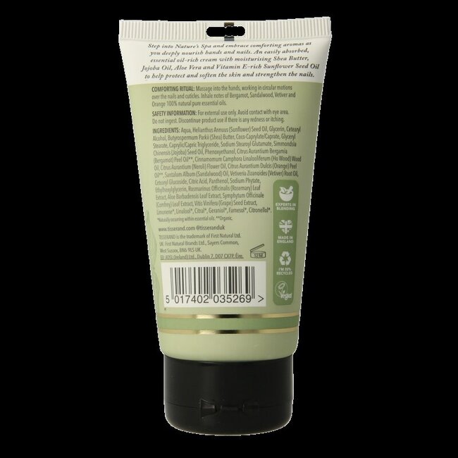 Tisserand Handcreme bergamot & sandelhout 75 Milliliter