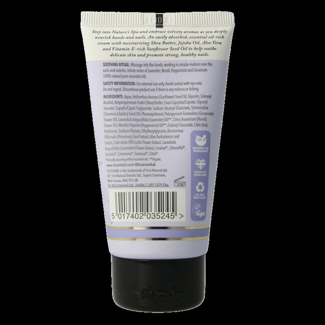 Tisserand Handcreme lavendel & neroli 75 Milliliter