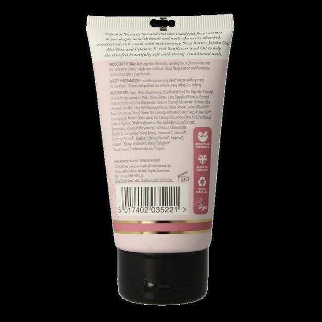 Tisserand Crème mains rose & ylang ylang 75 ml