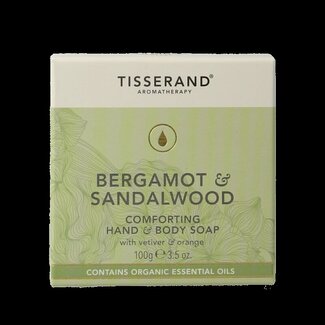 Tisserand Tisserand Savon Bergamote et Bois de Santal 100 g