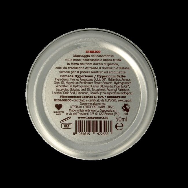 Baume au millepertuis La Saponaria 50 ml