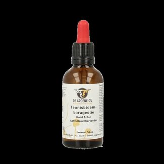 Groene Os Teunisbloem borage olie hond/kat 50 Milliliter