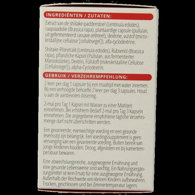 Vitals AHCC 500 mg 60 gélules