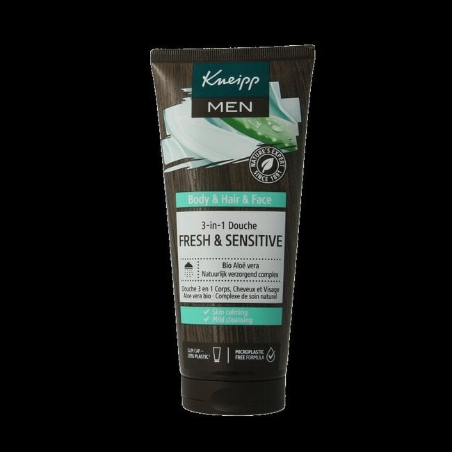 Men douche 3 in 1 fresh & sensitive 200 Milliliter