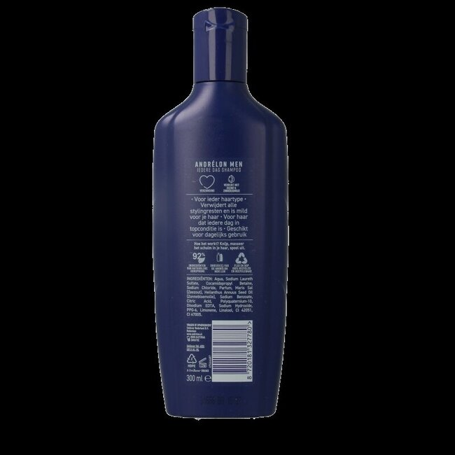 Andrélon Shampooing Homme Usage Quotidien 300 ml