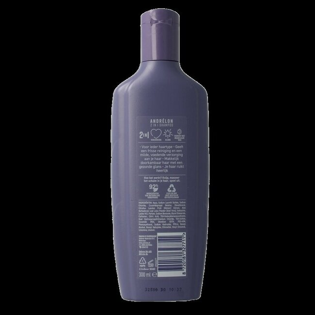 Shampooing Andrelon 2 en 1 300 Millilitres