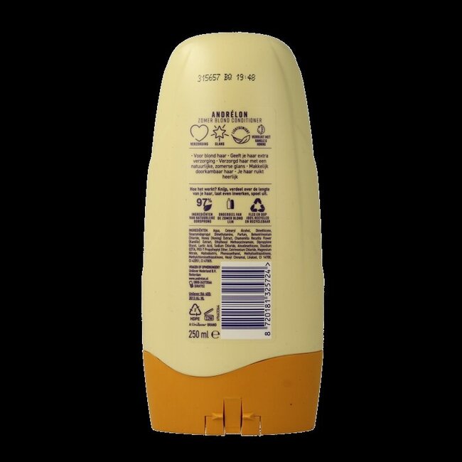 Andrelon Conditioner zomer blond 250 Milliliter