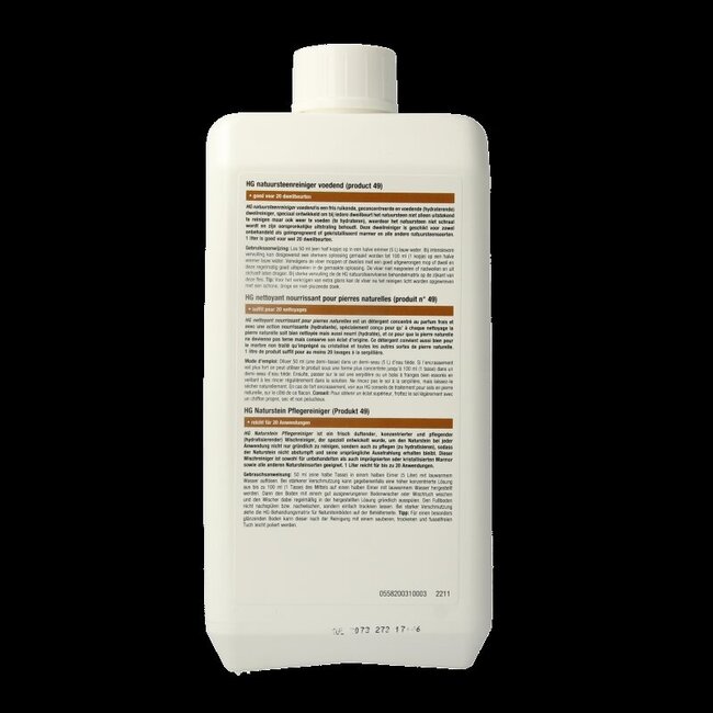 HG Nettoyant nourrissant pour pierres naturelles 1 litre