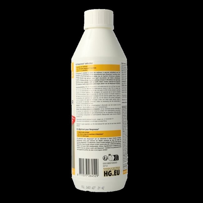 HG Nespresso ontkalker 500 Milliliter