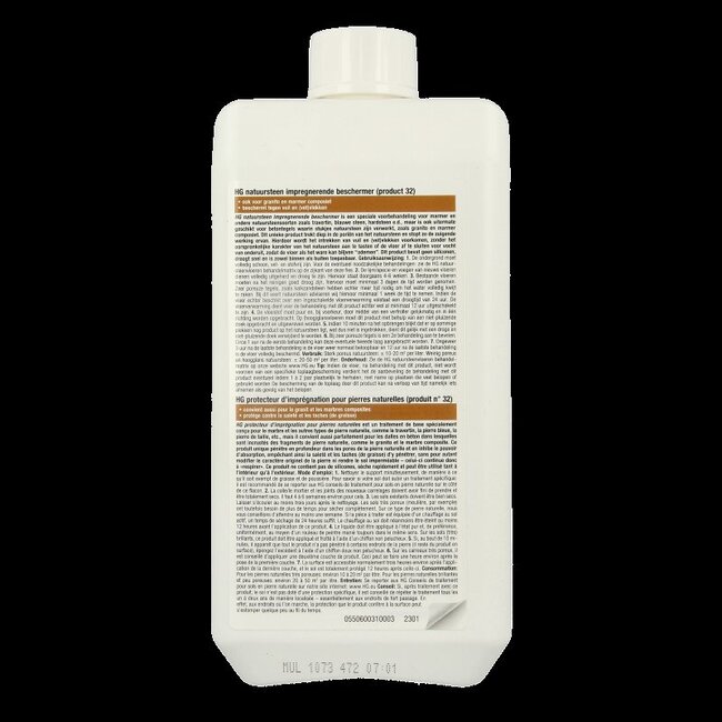 HG Natuursteen impregnerende beschermer 1 Liter