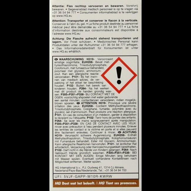 HG nettoyant pour stratifié éclat 1 litre