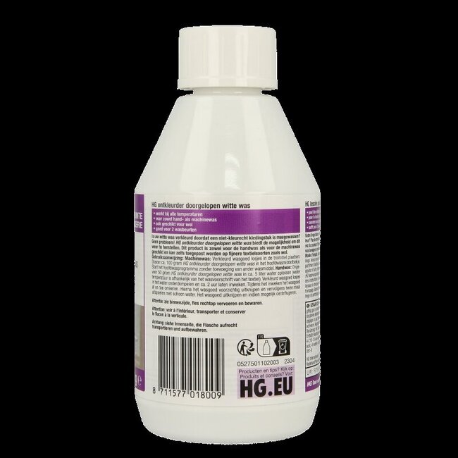 HG Décolorant pour linge blanc déteint 200 g