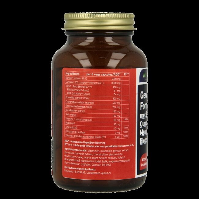 All Natural Gewrichten formule 84 Vegetarische capsules