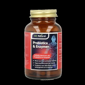 All Natural All Natural Probiotica & enzymen 60 Vegetarische capsules