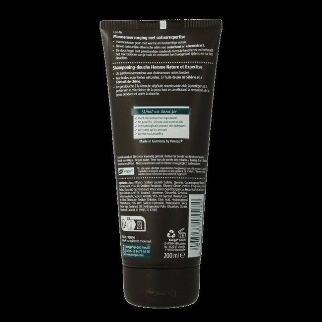 Kneipp Men body & hair 2-in-1 douche warm woods 200 Milliliter