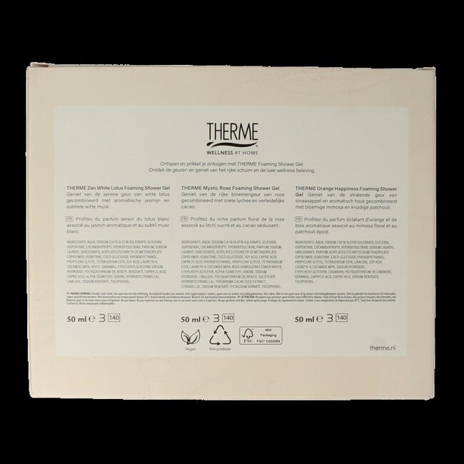 Therme Coffret Cadeau Gels Douche 3 x 50 ml 1 Set
