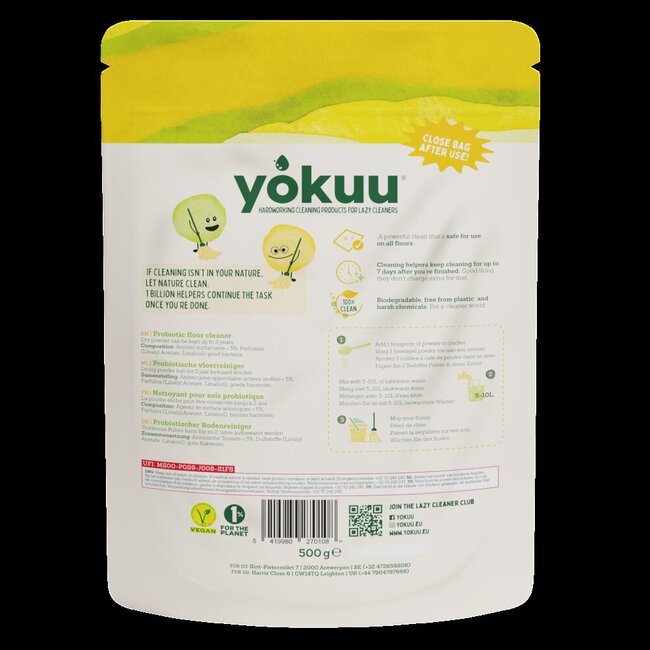 Yokuu Vloerreiniger poeder 500 Gram