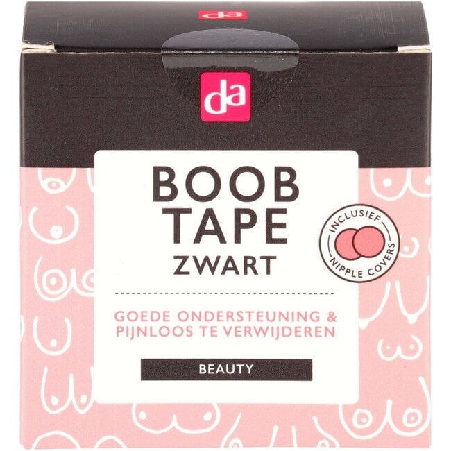 Boobtape zwart 5 meter 1 Stuks
