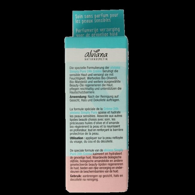 Alviana Simply pure 24h cream 50 Milliliter