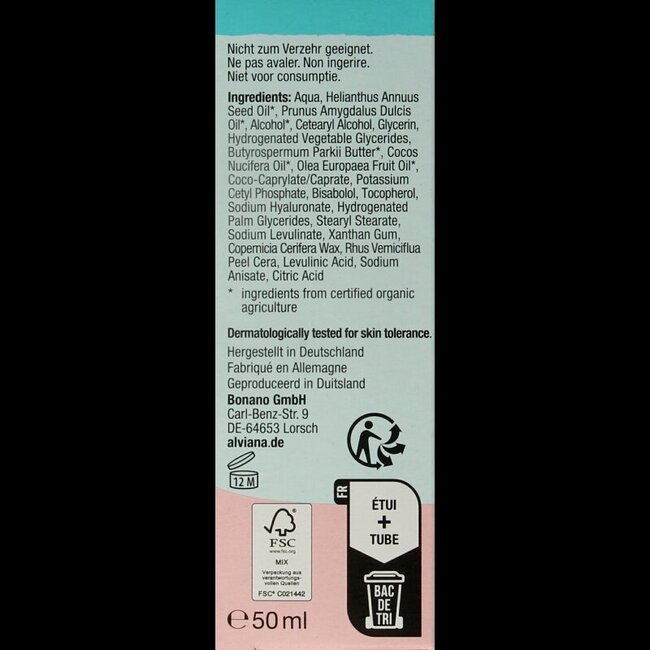 Alviana Simply pure 24h cream 50 Milliliter