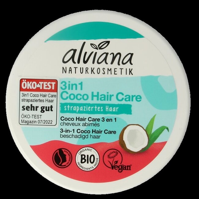 Masque capillaire 3-en-1 Alviana à l'huile de coco 150 ml