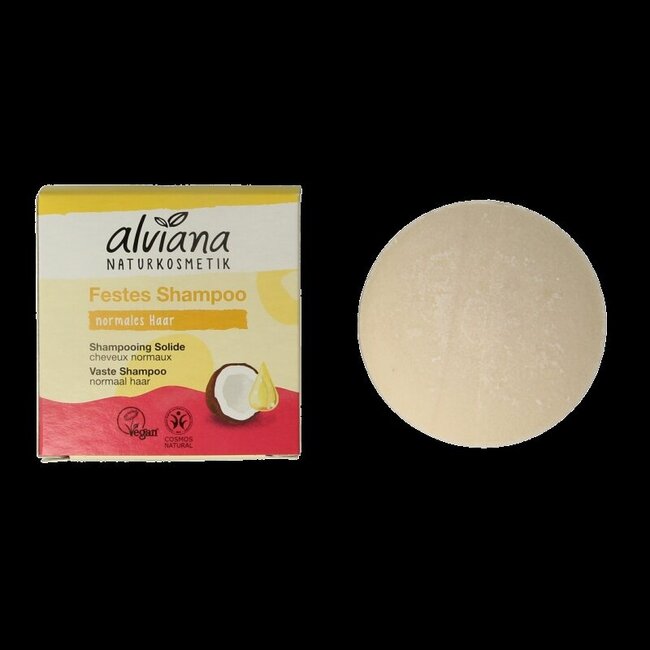 Shampoing solide Alviana pour cheveux normaux 60 g